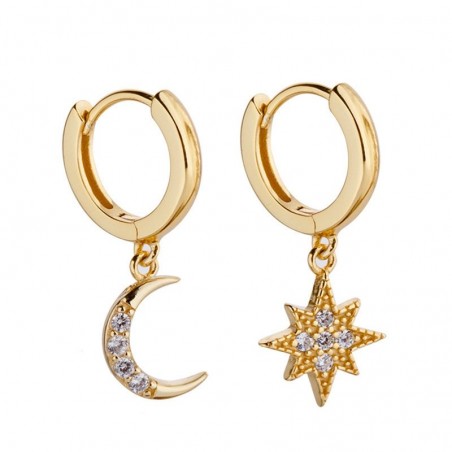 Star Moon Earrings - WomenEarrings