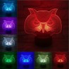 3D owl - LED night lamp - USB - touch control / remote controlLights & lighting