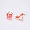 Crystal bag & shoe - asymmetric stud earringsEarrings
