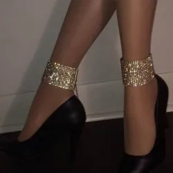 Bling Knöchel Armband - Gold/Silber