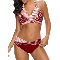 Polka Dots Badeanzug - bikini set