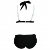 Schwarzer und weißer Badeanzug - bikini set