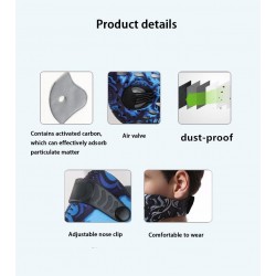 PM2.5 activated carbon filter mouth mask - double air valve - anti dust & pollutionMouth masks