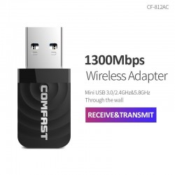 1300 Mbps Mini Wireless Adapter - Windows XP/Vista/7/8/10 - Mac OS