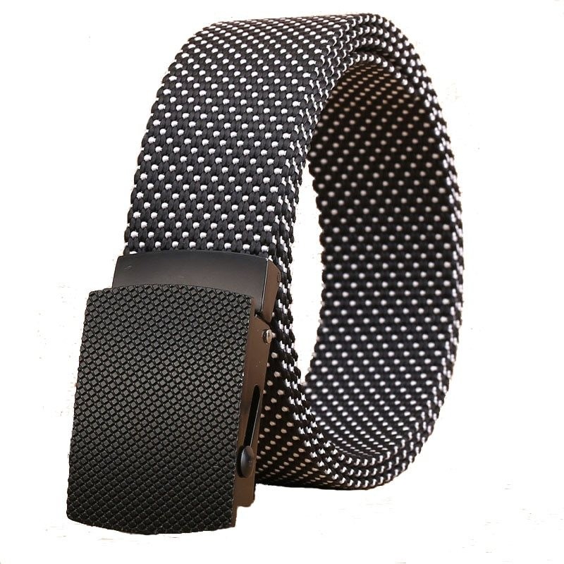 Luxury knitted belt with automatic buckleBelts