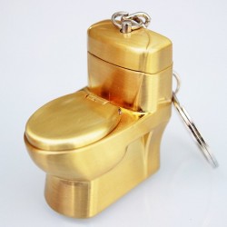 Funny toilet gas lighter - keychain - butaneKeyrings