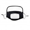 Kinder Gesichtsmaske mit abnehmbarem Augenschild - sichtbarer Mund - wiederverwendbar - waschbar