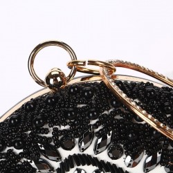 Luxury evening bag - vintage - diamond - gold chainBags