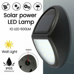 O7K7 - 100mAh - 10 LED - solarbetriebene Lampe - Bewegungssensor Licht - wasserdicht