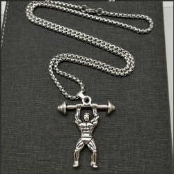 Weightlifting muscle - chain - necklaceNecklaces