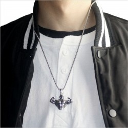 Strong muscle men - necklace - stainless steel - pendantNecklaces