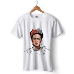 T-Shirt mit Frauen Gesicht