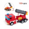 Fire Truck - Auto - Hubschrauber - Boot - 4 in 1 Bausteine Set - 348pcs - Kinder - Spielzeug