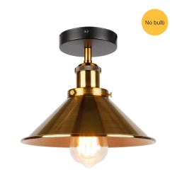 Ascelina industrielle Deckenleuchte - vintage - schwarz - gold
