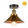 Ascelina industrial ceiling light - vintage - black - goldHome
