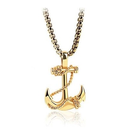 Vintage pirate anchor pendant - necklaceNecklaces