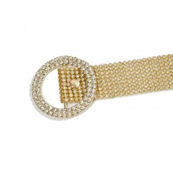 Fashion Thin Shiny Rhinestone Belt Transparent Crystal Belts For Women s Casual Metal Buckle Pvc Le
