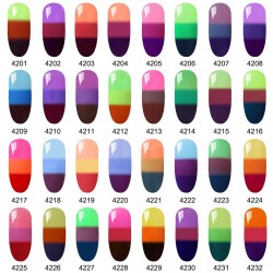 10ML Dreifarbige Temperatur - Gelpolieren - Nagelkunst - uv led