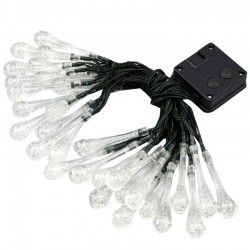 4m - 6m - LED string light - solar droplet bulbs - waterproof - Christmas / garden decorationStage & events lighting