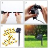 Solar powered - LED-String - Girlandenlicht - Outdoor / Gartendekoration - Honigbiene