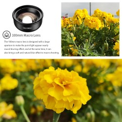 HD-Optik Kameralinse - 100mm Makrolinse - Super Makrolinsen - für iPhone XS Max Samsung S9
