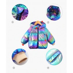 Duck down jacket with hood - for kidsKids