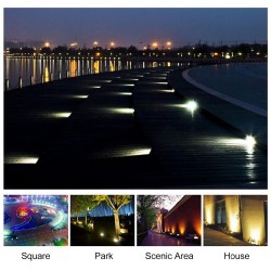 4 Stück - solarbetriebene Lampen - 8 LED - wasserdichtes Gartenlicht