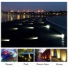4 Stück - solarbetriebene Lampen - 8 LED - wasserdichtes Gartenlicht