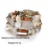 Multi-layer bracelet with resin stones - vintage - ethnic braceletBracelets