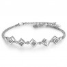 Elegantes Armband mit Würfeln - silber 925