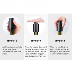 Wine bottle vacuum stopper - ABSBar supply