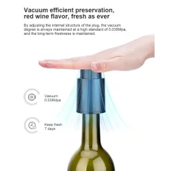 Wine bottle vacuum stopper - ABSBar supply