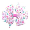 1Piece - Ribbon Hair Bows With Clip - Baby Girls - FlowerHair clips