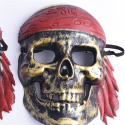 Venezianische Totenköpfe Masken - Halloween - Gold - Silber