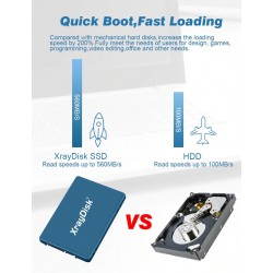 XrayDisk SSD 2.5'' SATA3 - Hard Drive Disk - 60GB - 120GB - 128GB - 240GB - 256GB - 480GB - 512BGHard drives