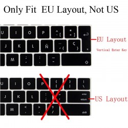 EU Keyboard Protector - Macbook Pro 13 - 13.3 - Silikon - Schutz