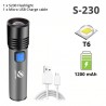 USB Rechargeable - LED Flashlight - T6 - 1200mAh - WaterproofSurvival tools