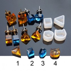 4 Shapes - Silicone Casting - Resin Mold - DIY Resin JewelryToys