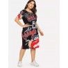 Large size - Funny print - Summer dress - XL-5XLDresses