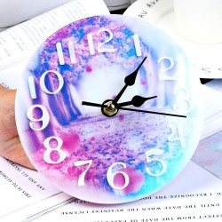 Silikon Mold - Uhr - 10/15cm - Harz - Handgefertigtes Werkzeug - DIY