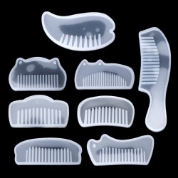 3D - Transparent - Silicone - Comb - Resin Molds