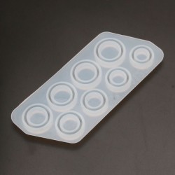 8Pcs - sortierte Größen Ring - Silikon Mold - Harz Schmuck
