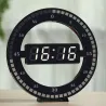 12 Zoll - LED Ring Wanduhr - Automatik - Digital - Elektronik