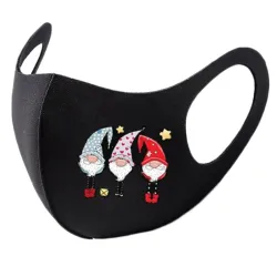 8 Stück - Schutzfläche / Mundmasken - waschbar - Weihnachtsdruck