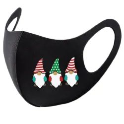 8 Stück - Schutzfläche / Mundmasken - waschbar - Weihnachtsdruck