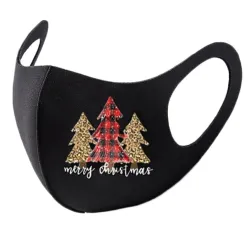 8 Stück - Schutzfläche / Mundmasken - waschbar - Weihnachtsdruck