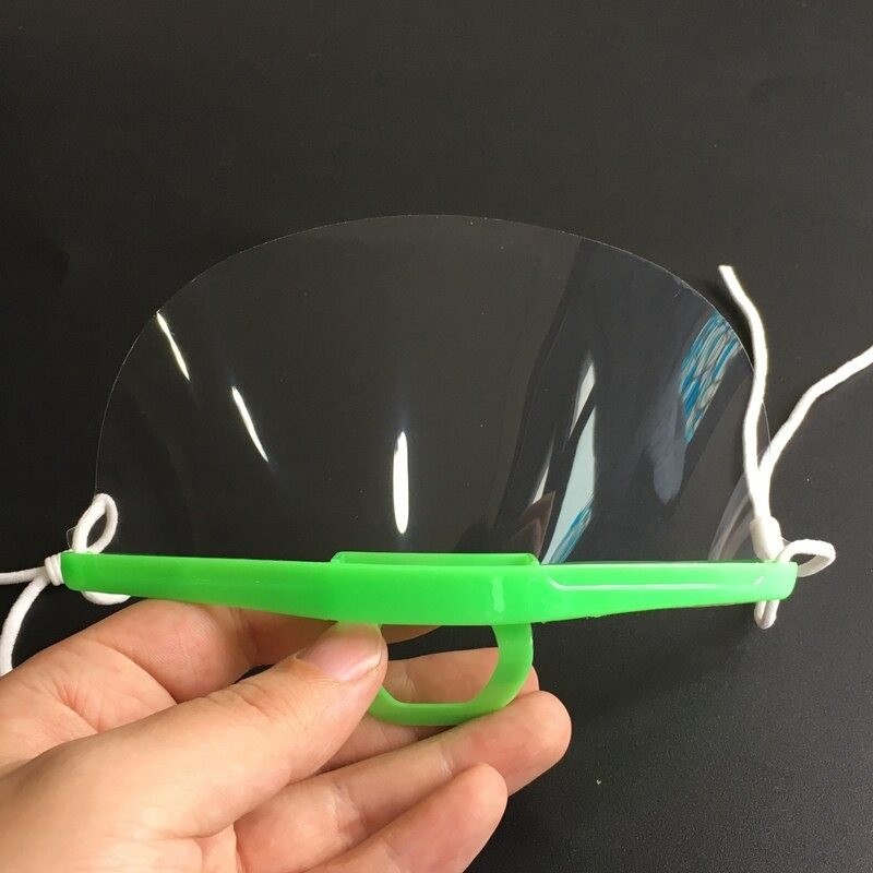 5 Stück - transparente Mundmaske - Kunststoffschild