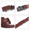 Genuine leather luxury belt with automatic buckleBelts