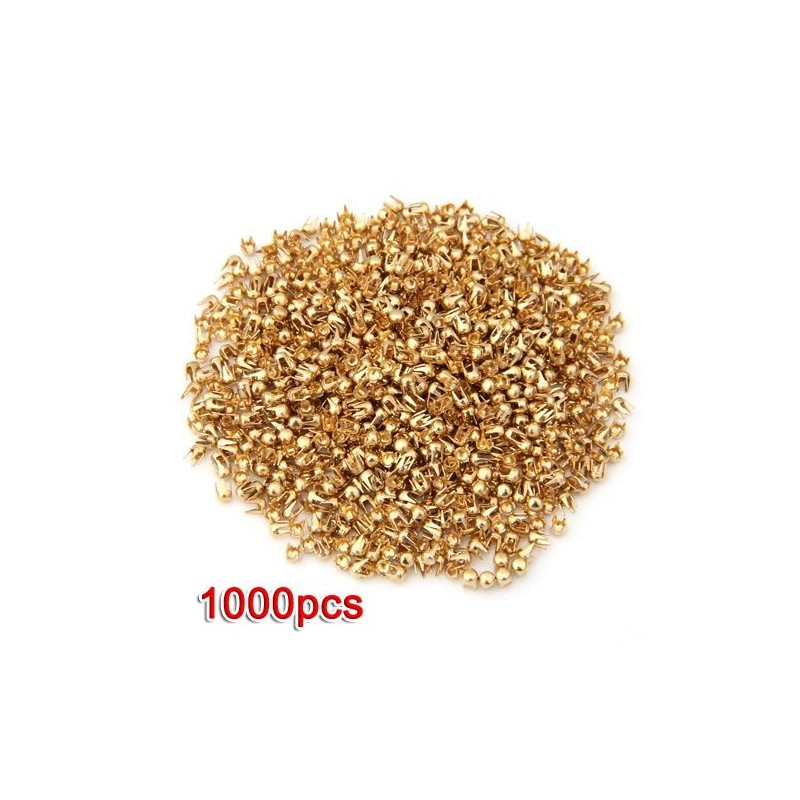 Gold Rundniete - Stollen - DIY Dekoration - 2.5mm - 1000 Stück