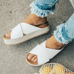 Sommer Sandalen - weiche Plattform Flip-Flops